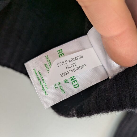 J Crew Mockneck Sweater Womens M Merino Wool Alpaca Rib Minimal Classic Work - Picture 10 of 10